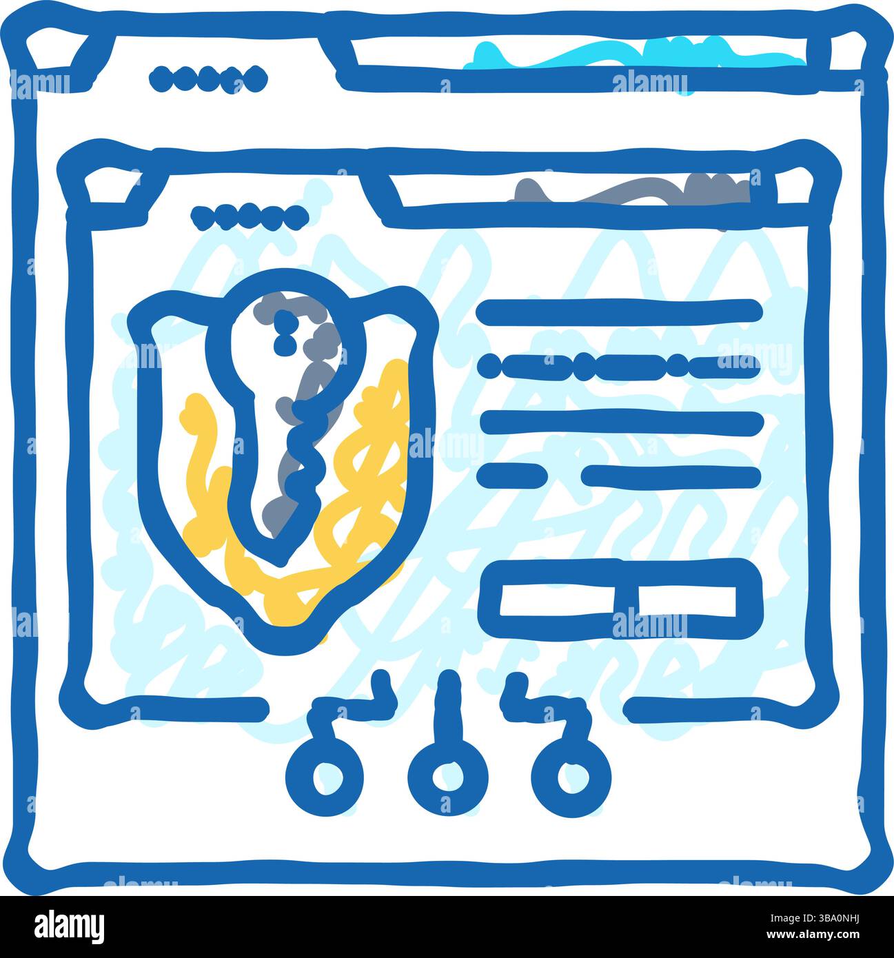 software licensing icon doodle illustration Stock Vector Image & Art ...