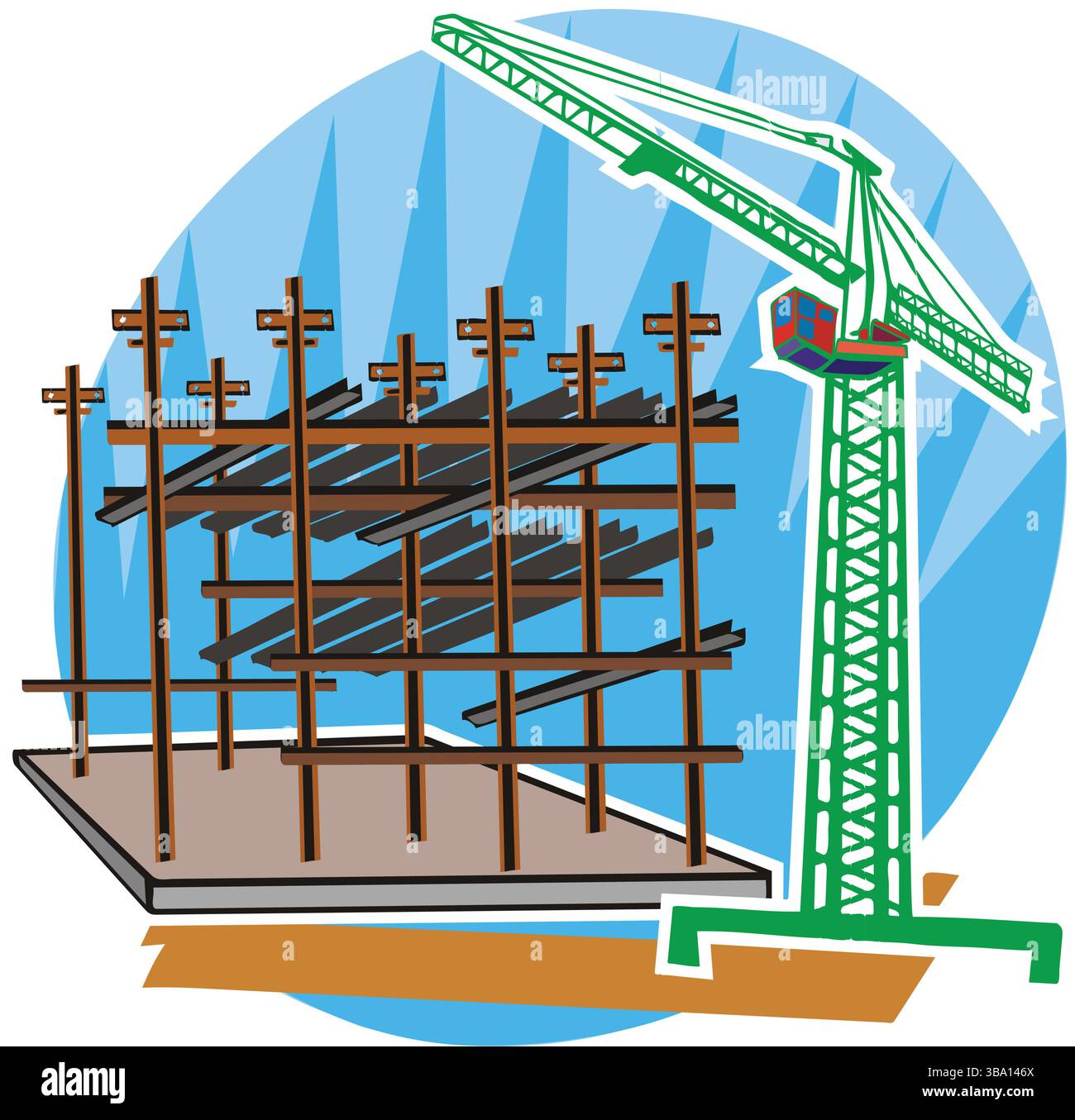 Beams scaffolding Stock Vector Images - Alamy