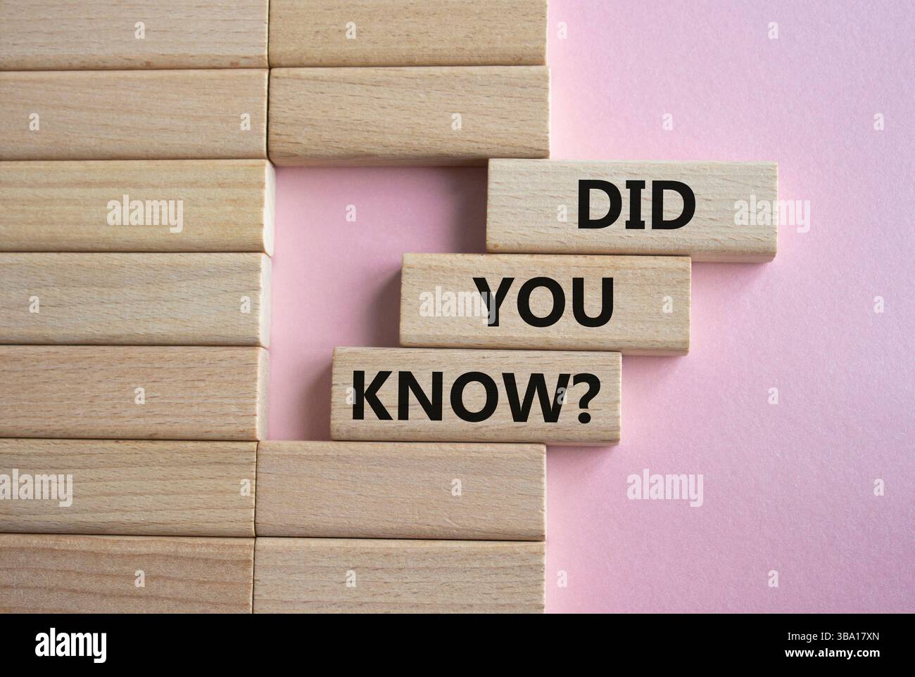 Did you know symbol. Wooden blocks with words Did you know. Beautiful ...