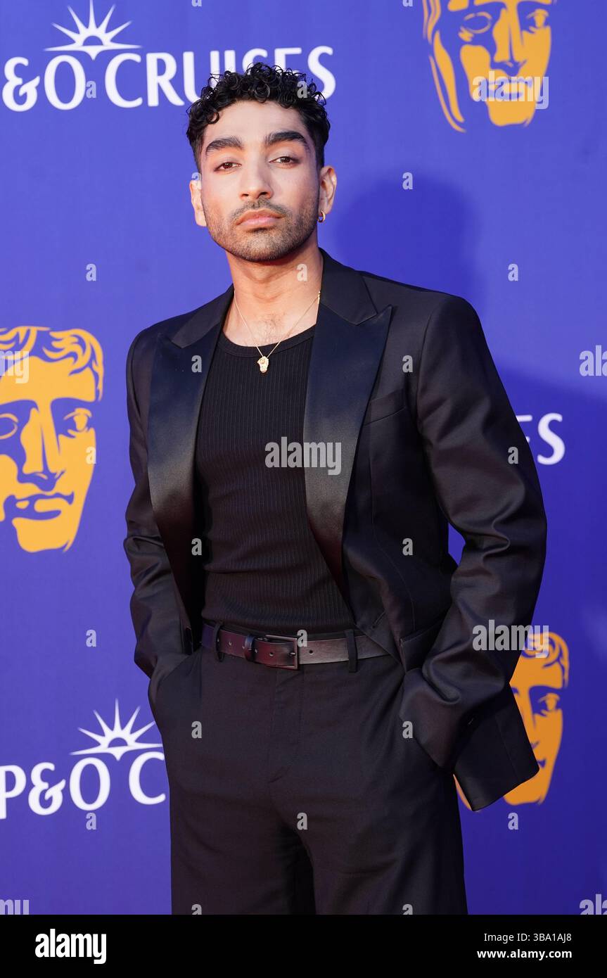 Po Rizwan Mawaan Rizwan attending the 2025 BAFTA Television Awards with P&O ...