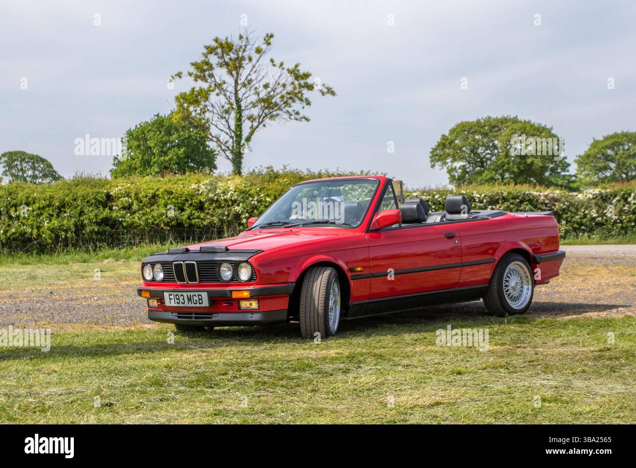 1988 80s eighties Red BMW 325I Car Cabriolet Petrol 2494 cc; Wheels Up ...