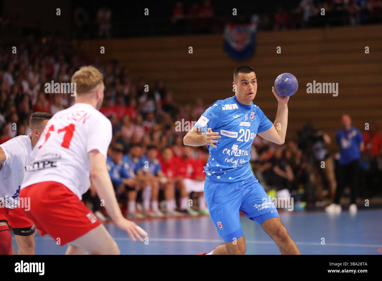 Rijeka, Croatia. 11th May, 2025. Mateo Maras of Croatia in action ...