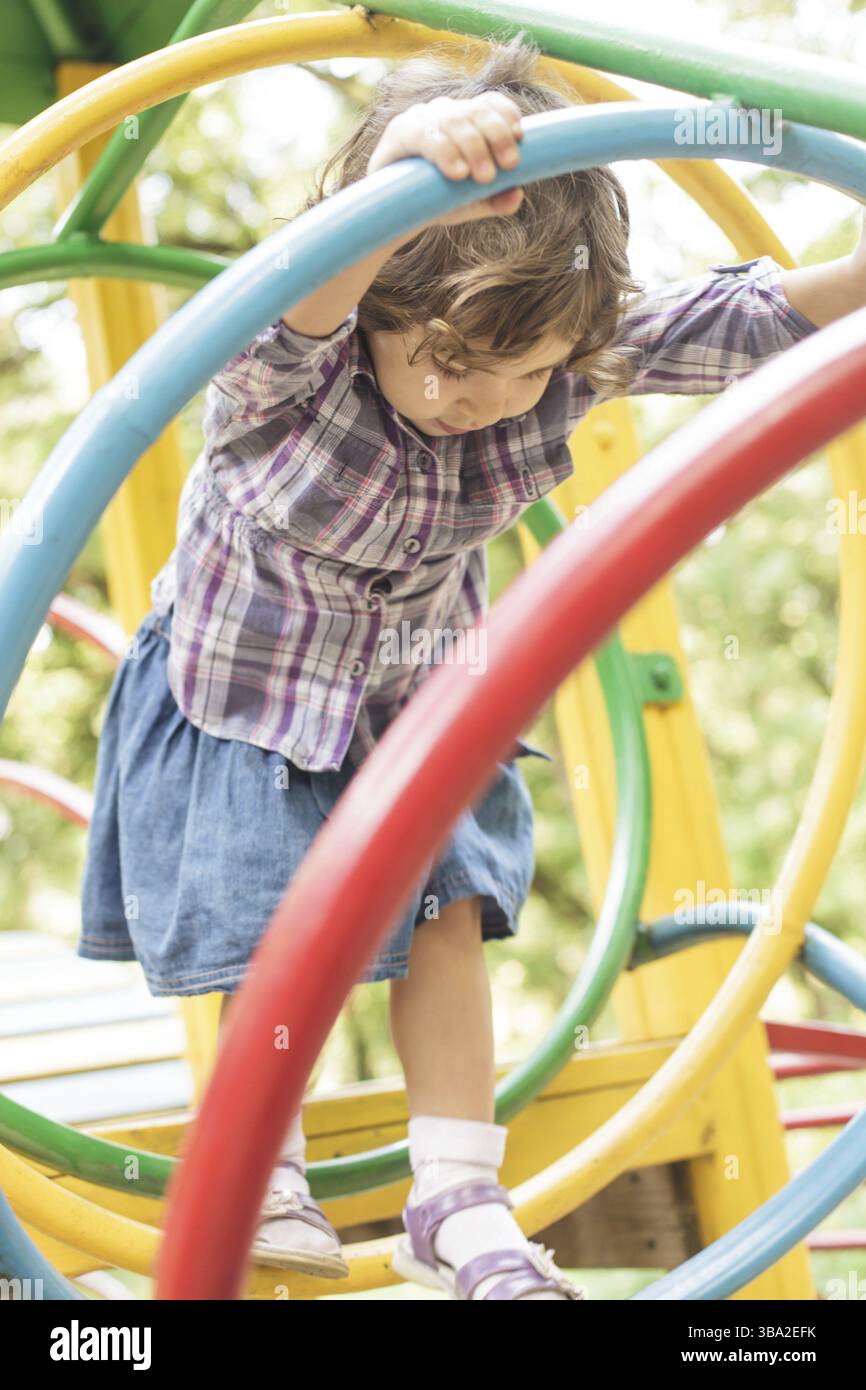 Kids Using Playground Rings Child playground rings hi-res stock photography and images - Alamy