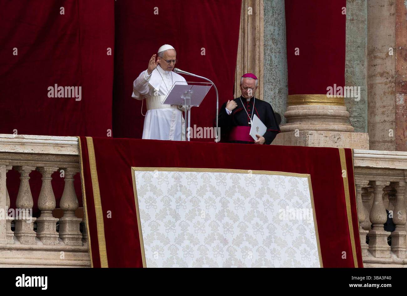 Leo XIV elected new pope New elected Pope Leo XIV during a Regina Caeli ...