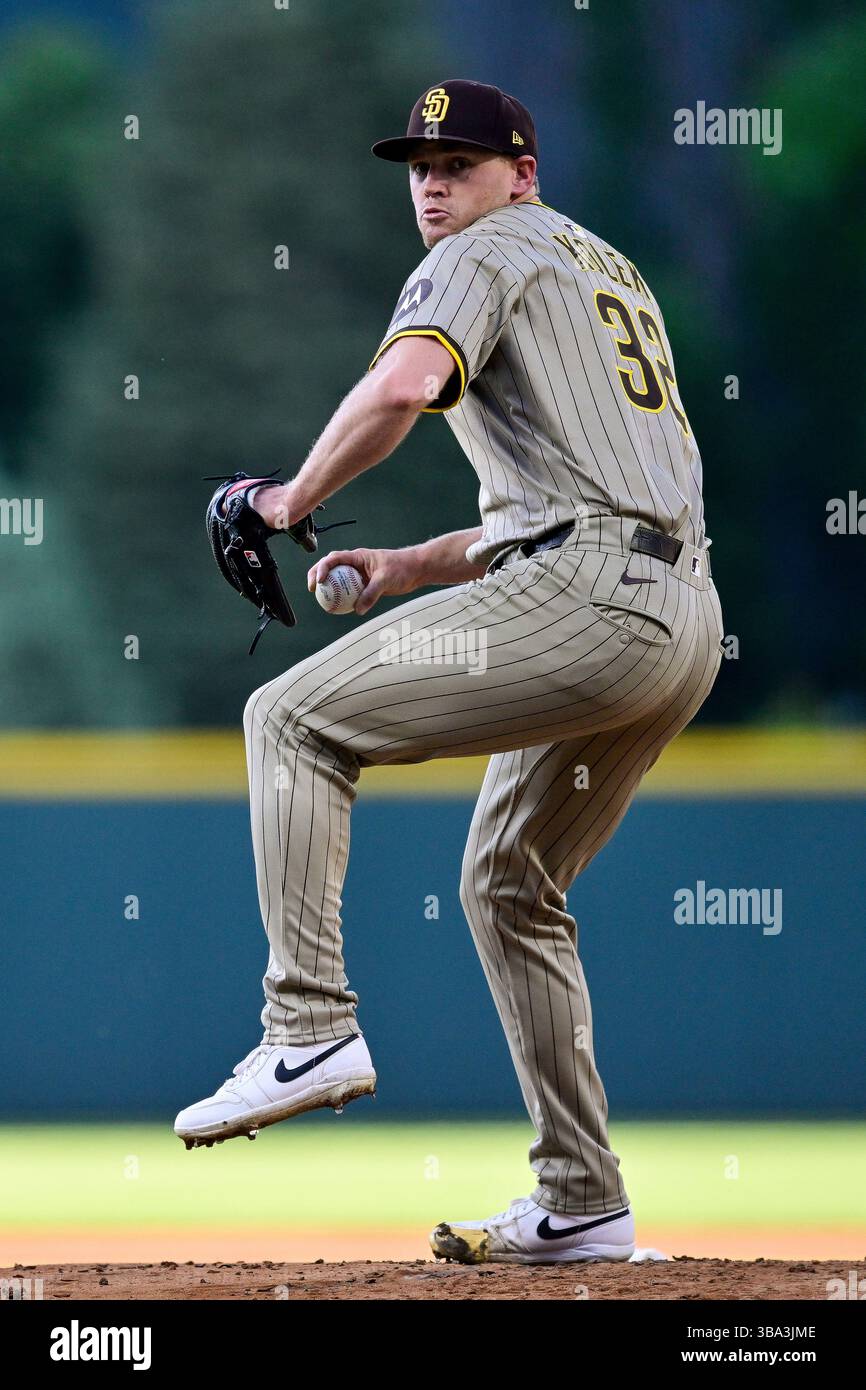 DENVER, CO - MAY 10: San Diego Padres starting pitcher Stephen Kolek ...