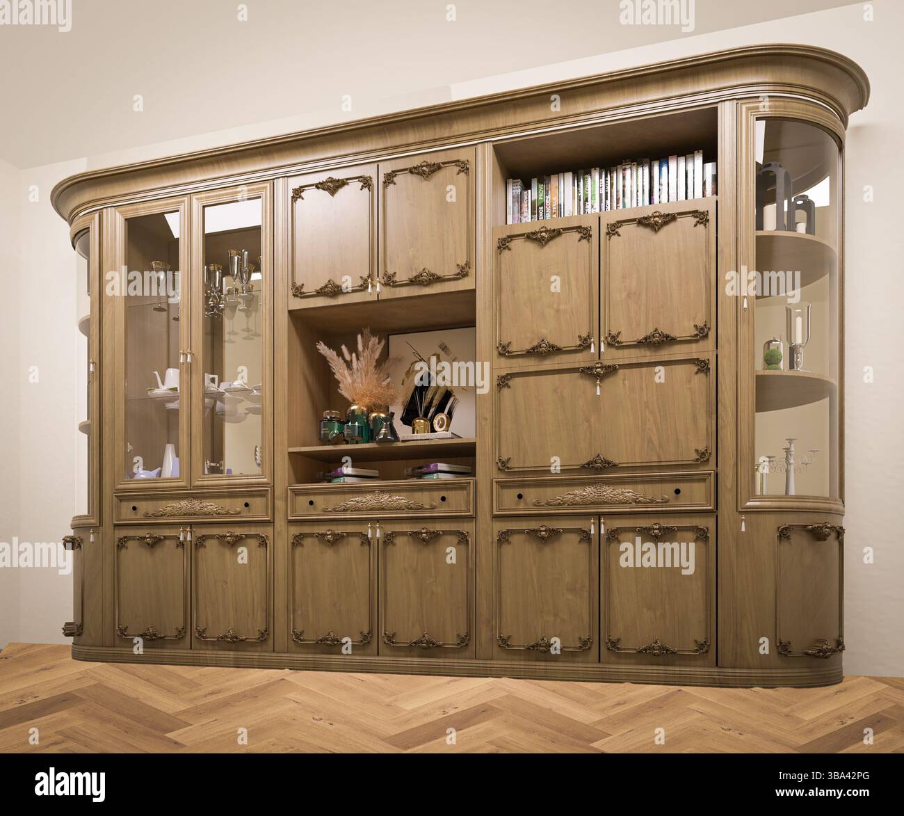 Living room bookcase Stock Photo - Alamy
