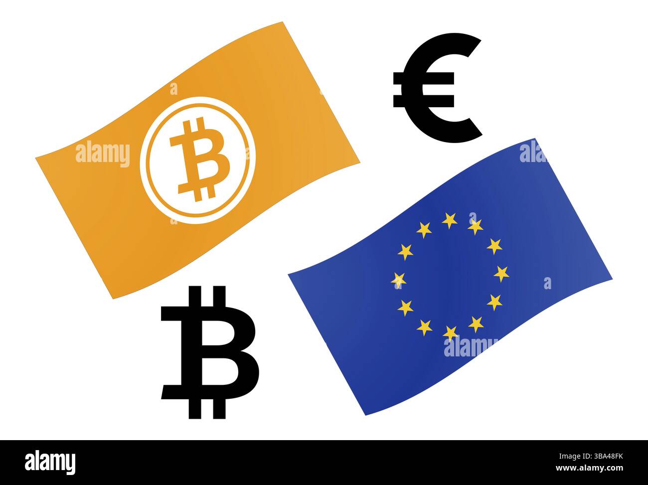 Bitcoin flag Cut Out Stock Images & Pictures - Alamy