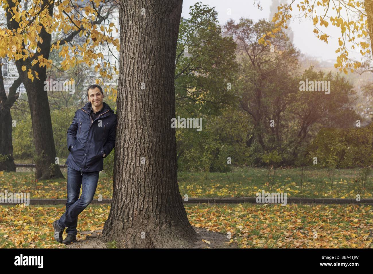 Handsome middle aged man walking hi-res stock photography and images ...