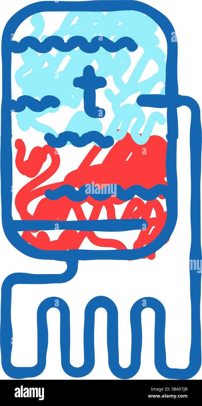 heat pump geothermal energy icon doodle illustration Stock Vector Image ...