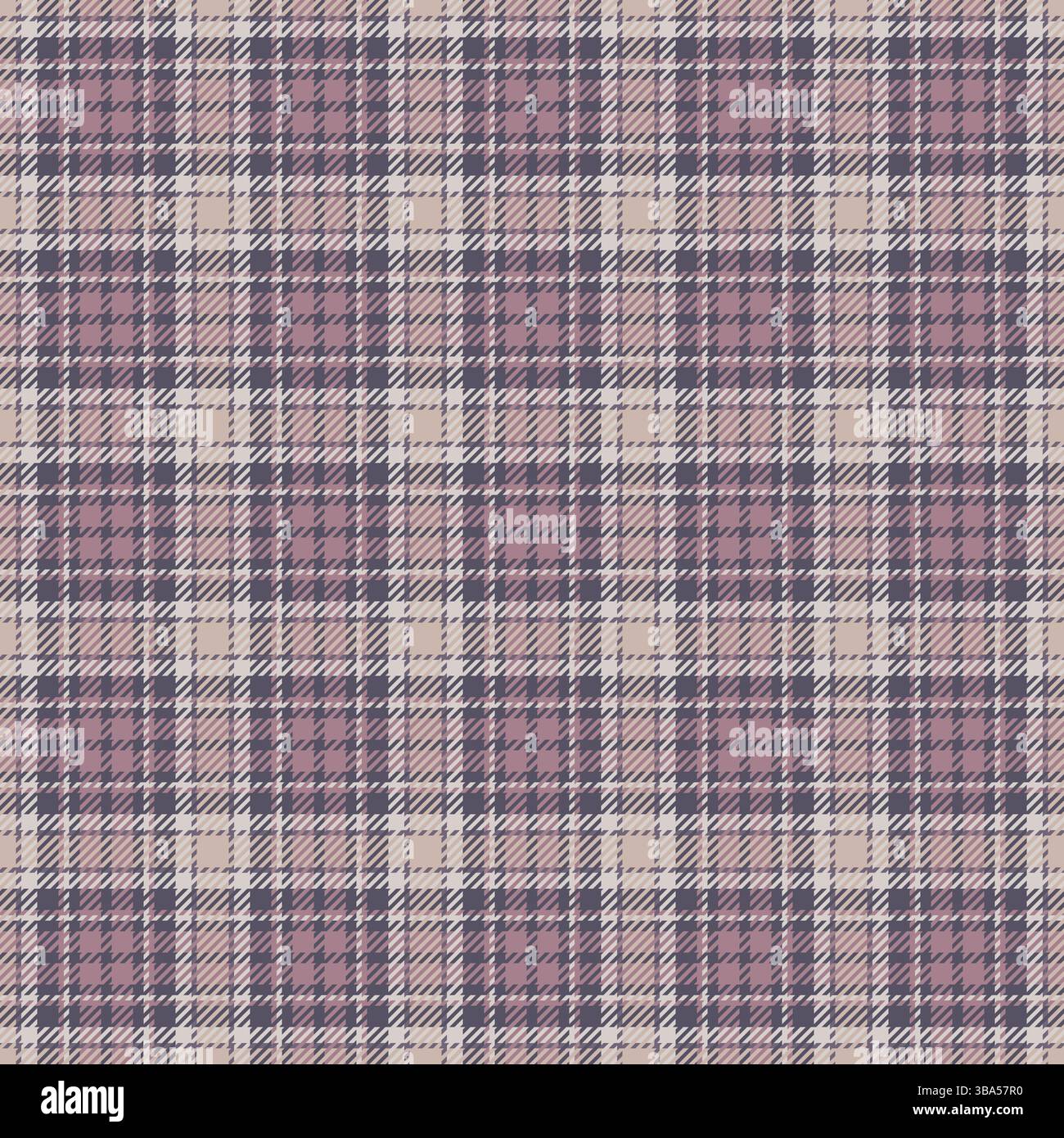 Classic plaid pattern in muted, earthy tones. Ideal for backgrounds, textures, or textile designs. Evokes warmth, comfort, and timeless style. Versati Stock Vector