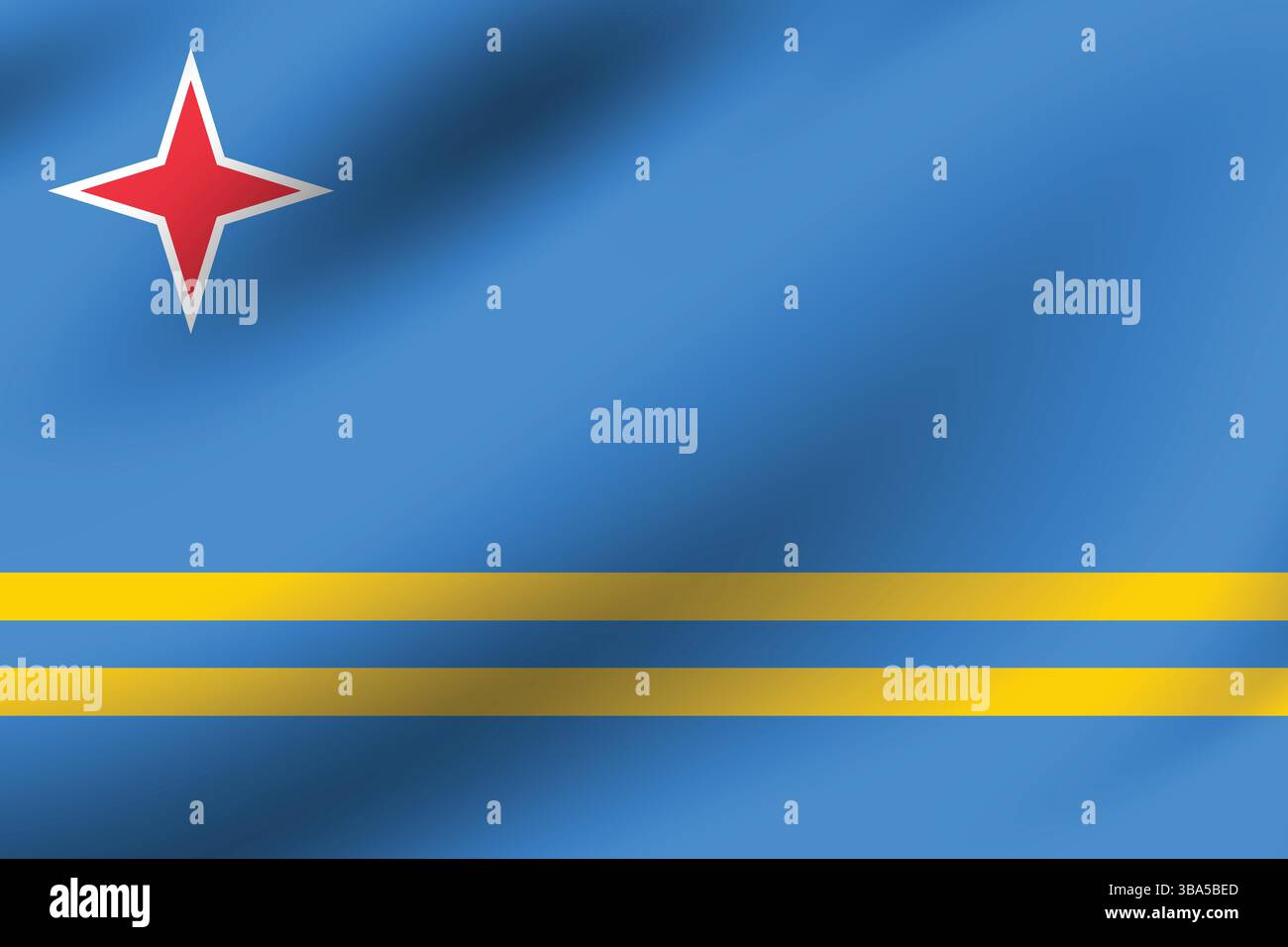 Flag of Aruba. Aruba flag official colors and proportion digital vector ...