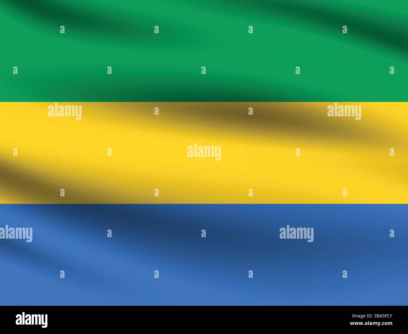 Flag of Gabon. Gabon flag official colors and proportion digital vector ...