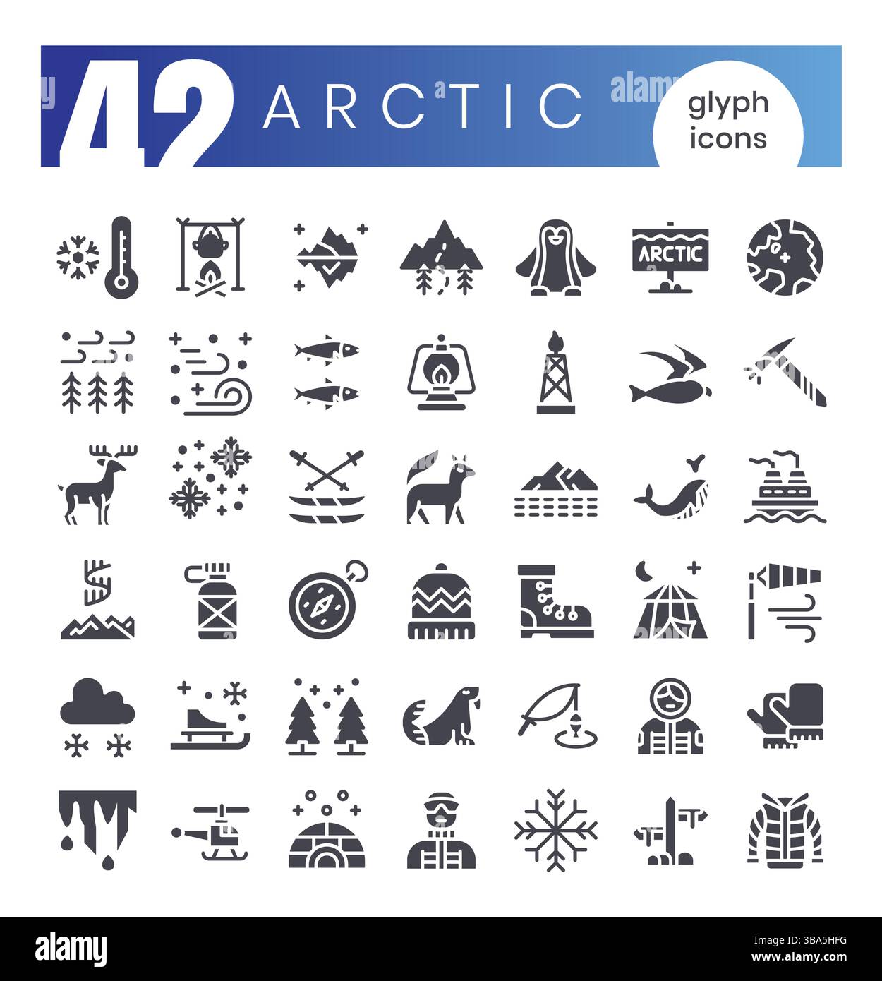 Fishing in the arctic Stock Vector Images - Alamy
