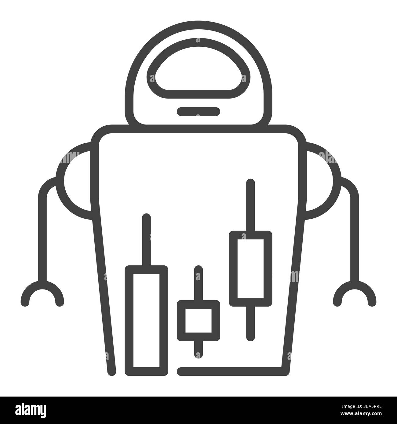 Automated Robot Trader vector Stock and Crypto Trading Bot concept ...