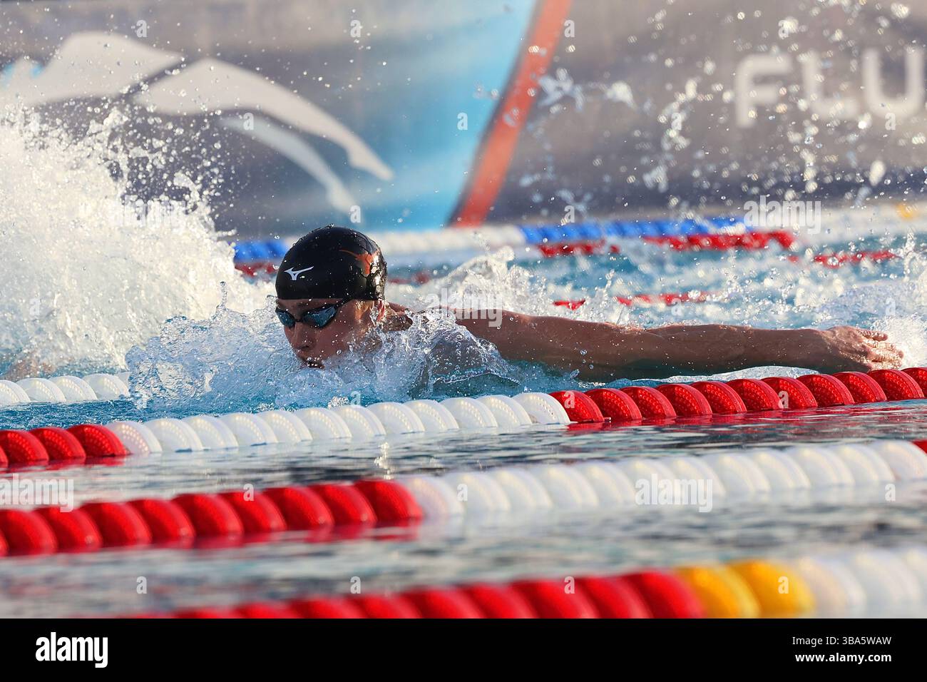 Carson Foster Fly Carson Foster finishes second in the Men’s 200 meter butterfly during ...
