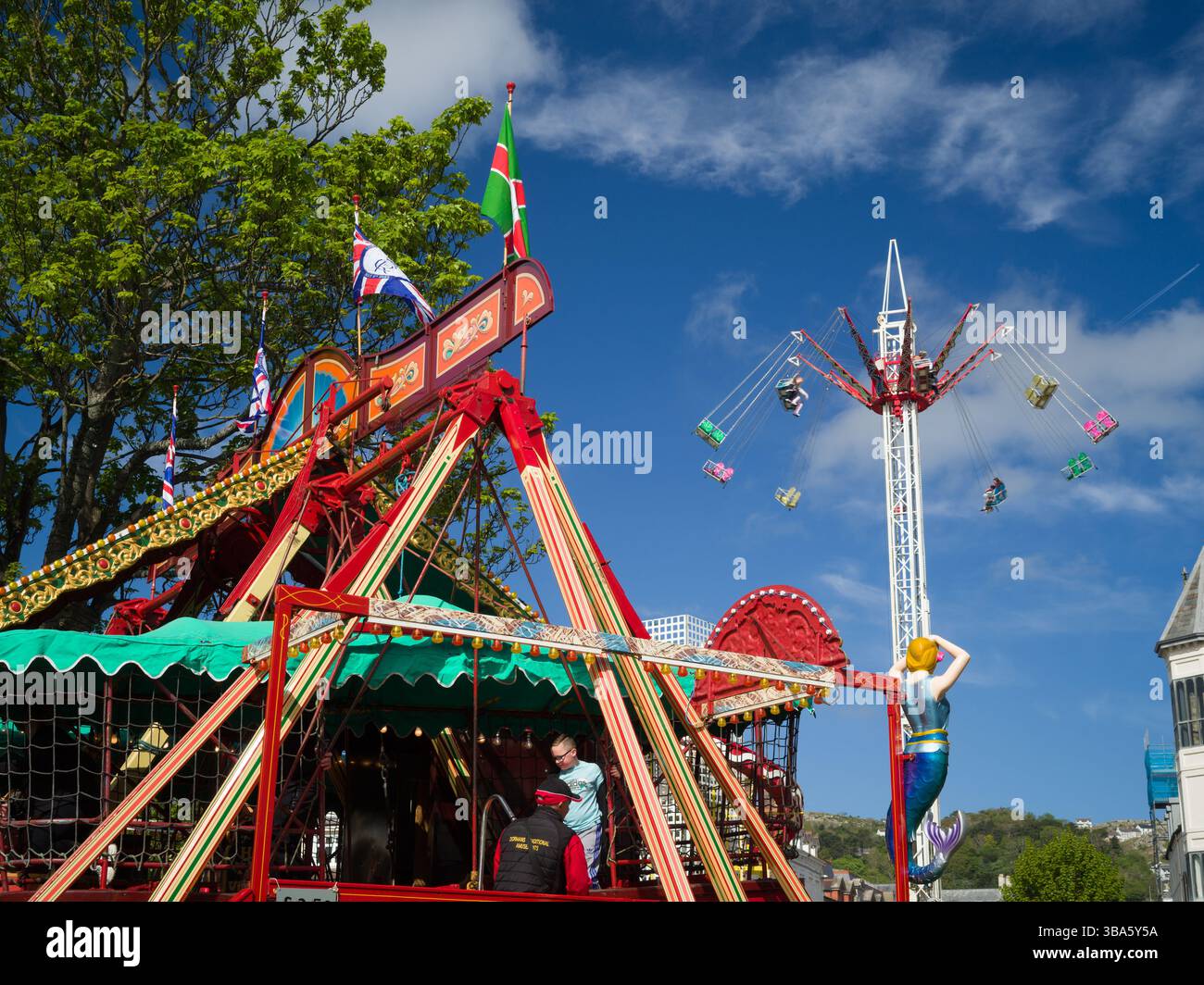 Fairground ride llandudno victorian extravaganza hi-res stock