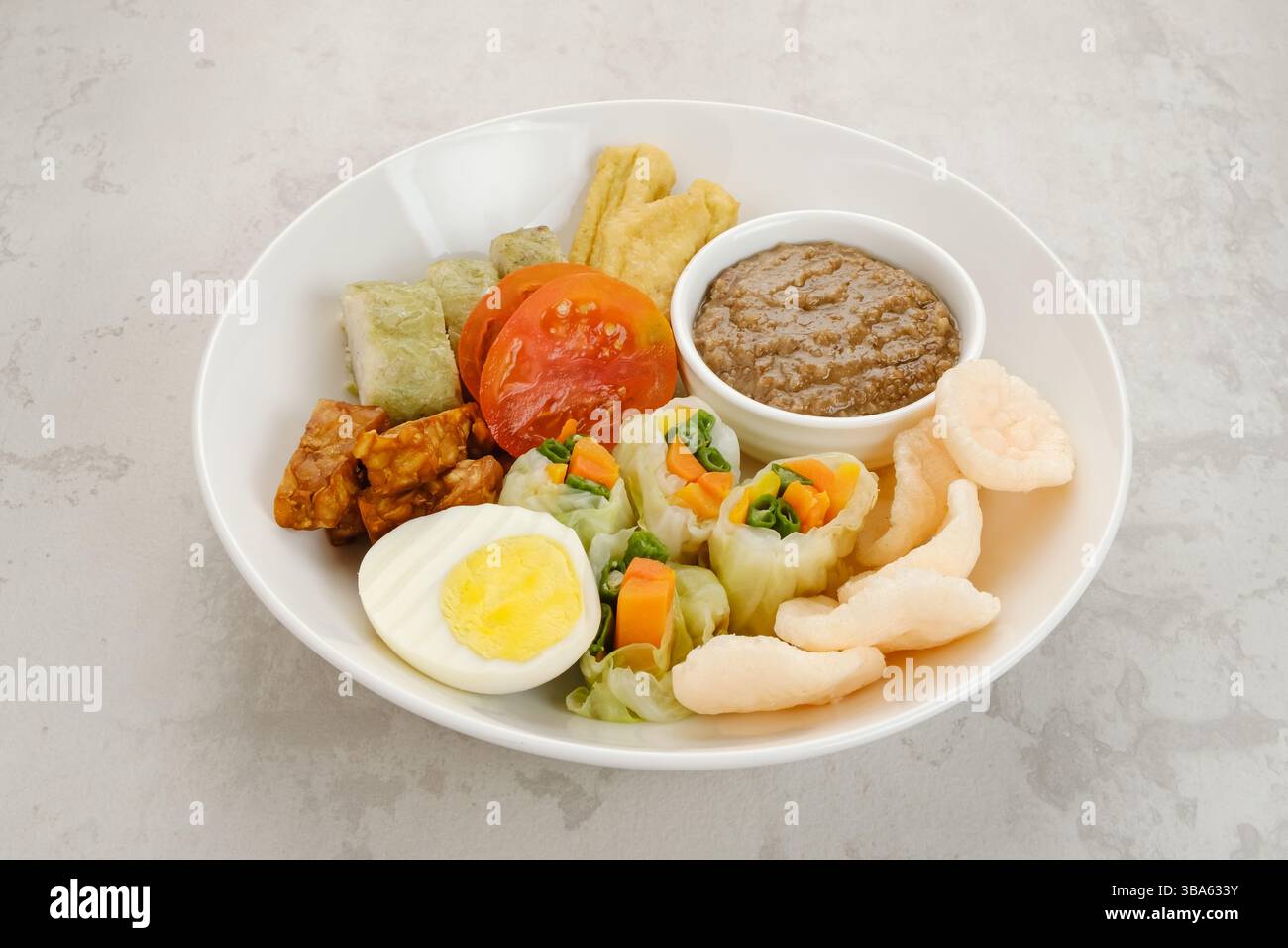 Gado Gado, Indonesian traditional vegetable salad with peanut sauce ...