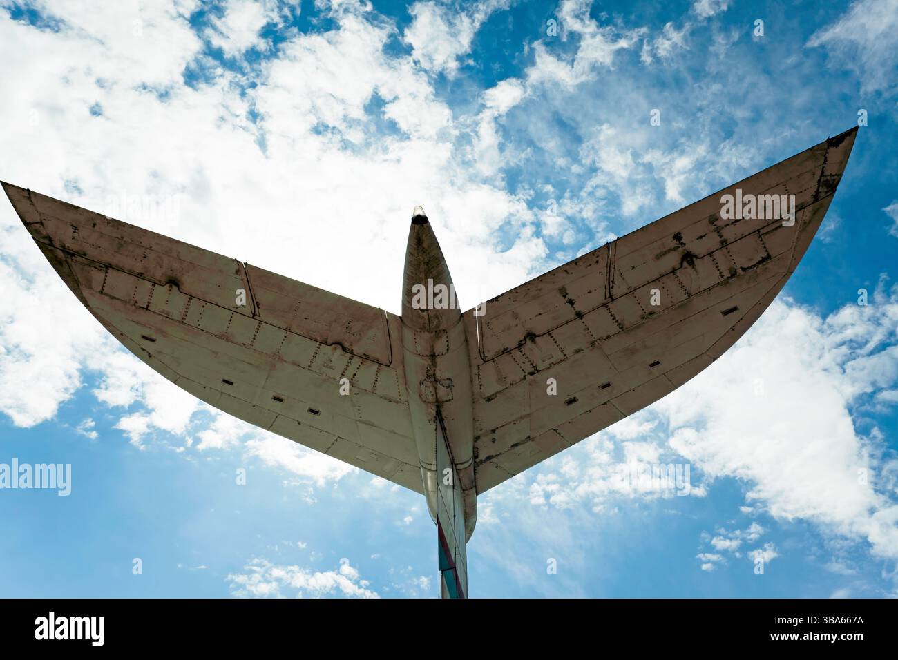 Rear View of the Tail of the Vickers 1103 VC10 'Sultan of Oman', in the ...