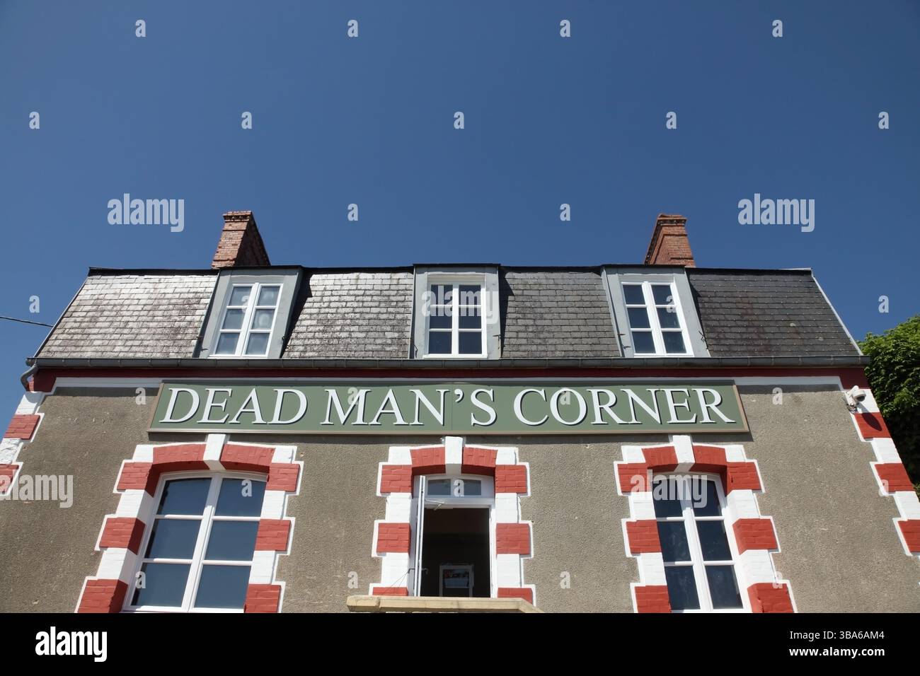"Dead Man's Corner" at the D-Day Experience museum, Carentan-les-Marais, Normandy, France. Stock Photo