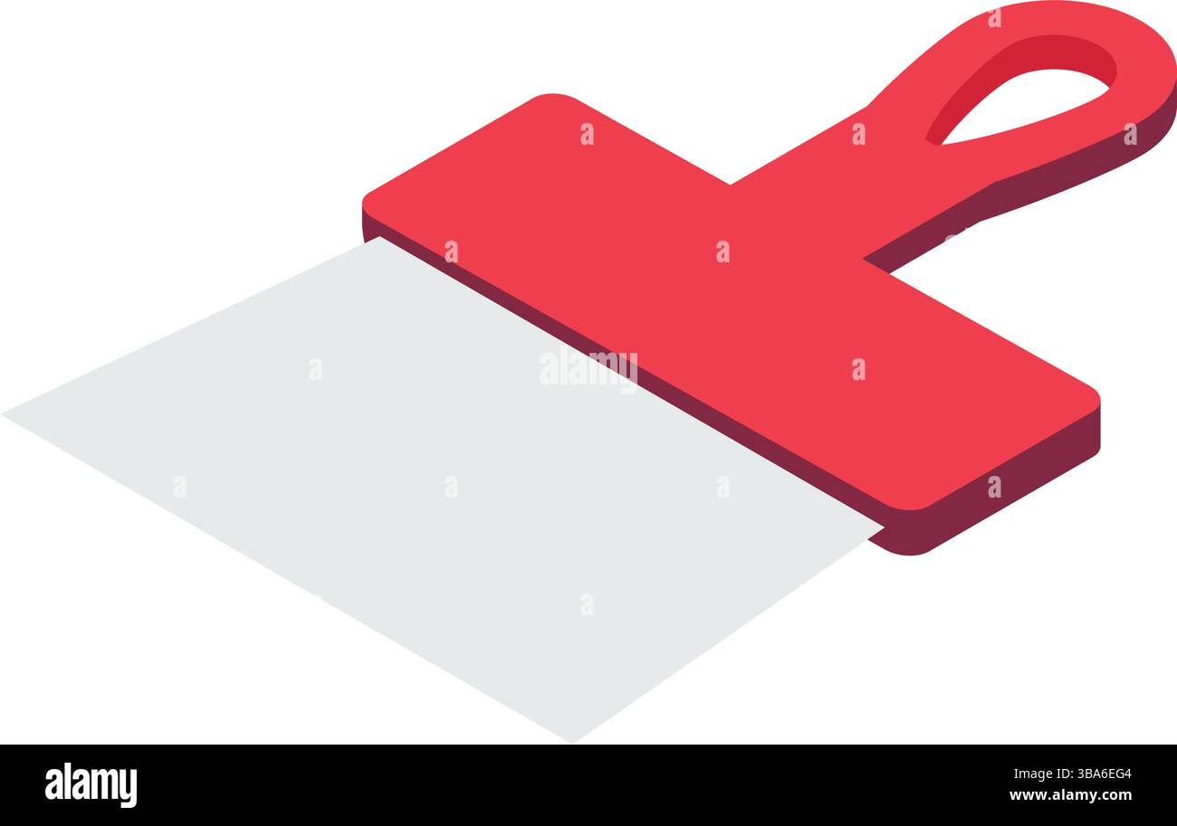 Scraper icon plastic shovel tool isolated vector Stock Vector