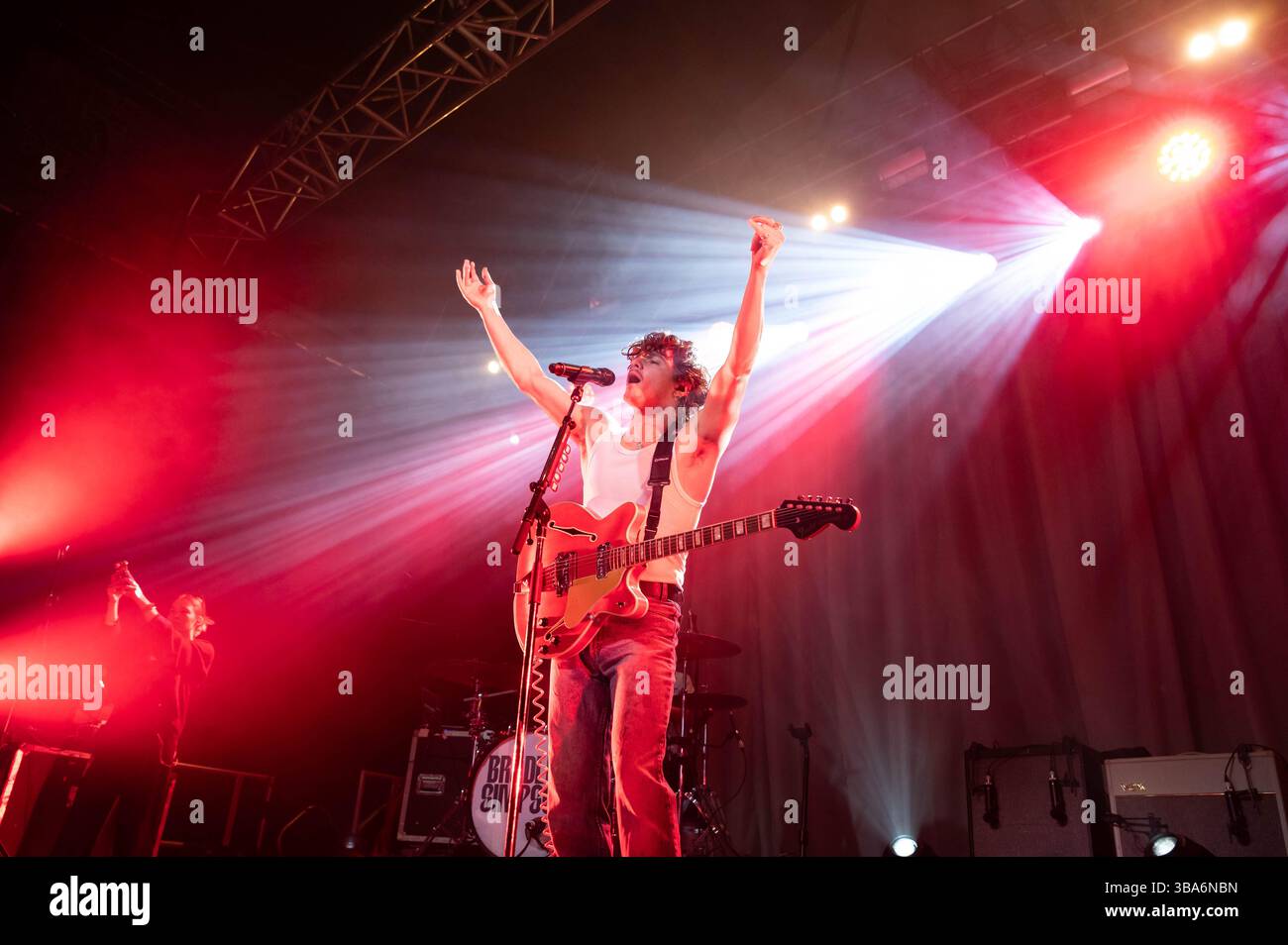 Bradley Will-Simpson of The Vamps performing at the Allstarz