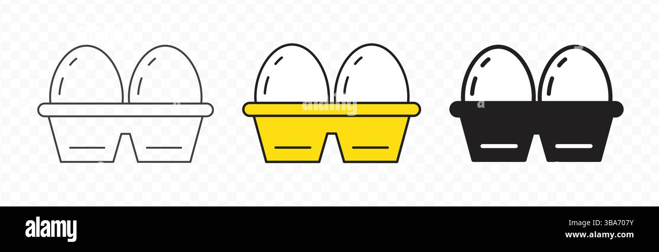 Egg box symbol Stock Vector