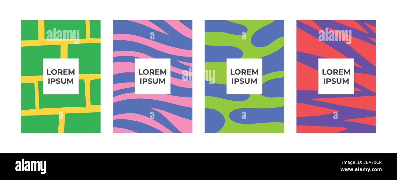Modern abstract covers set Stock Vector