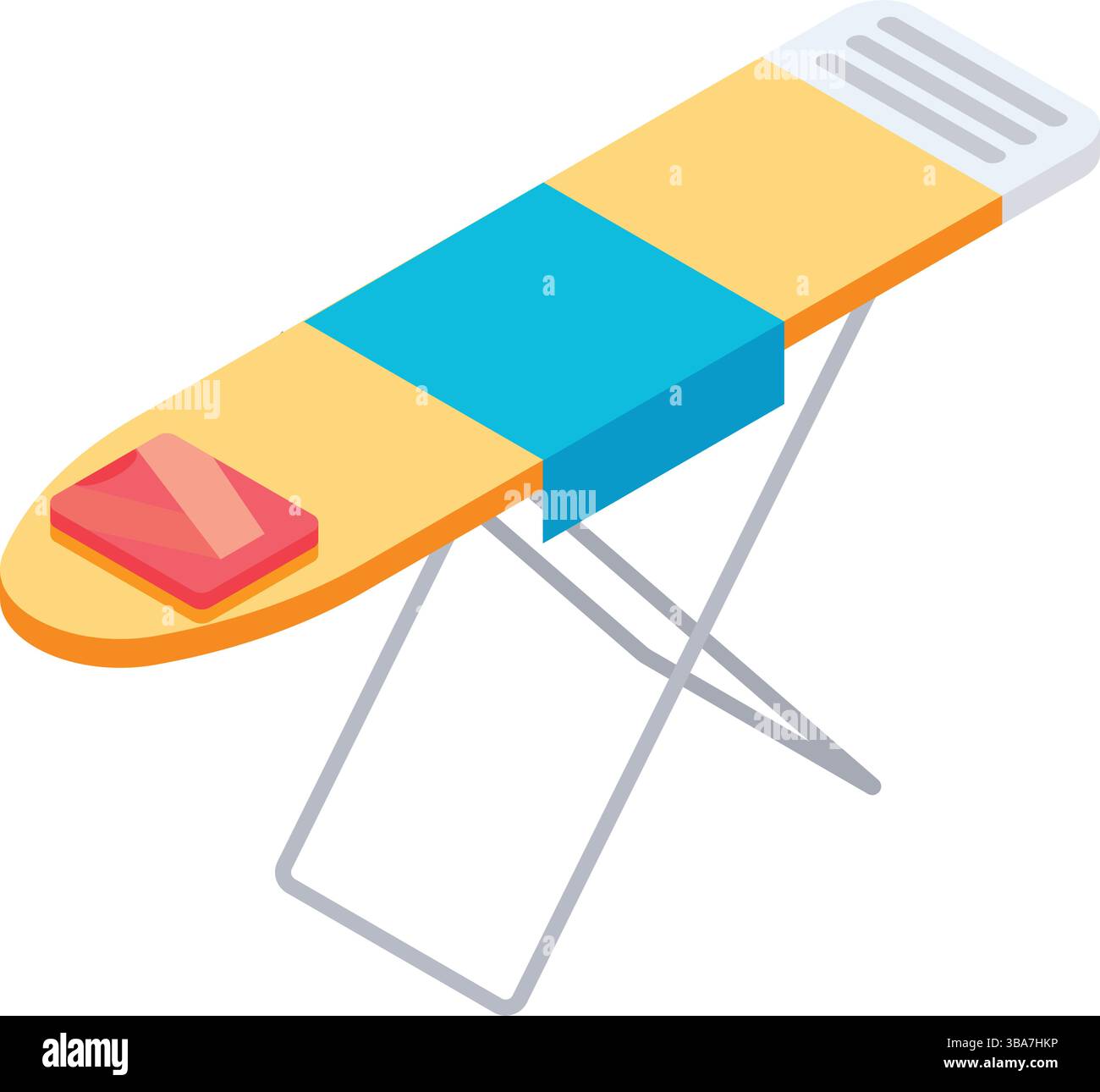 Iron board vector icon isolated on white Stock Vector