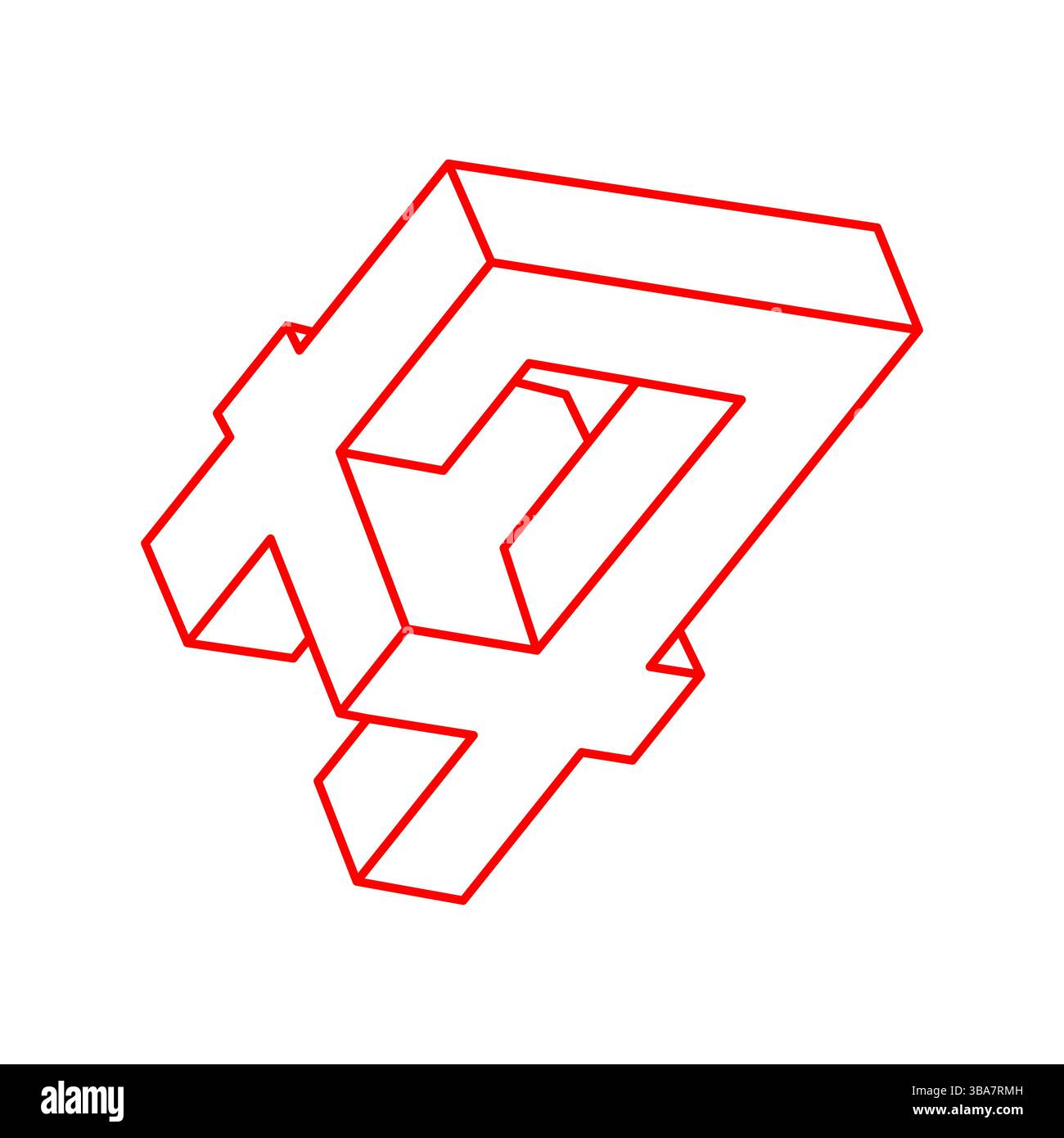 Impossible optical illusion shapes. Optical art objects. Impossible ...