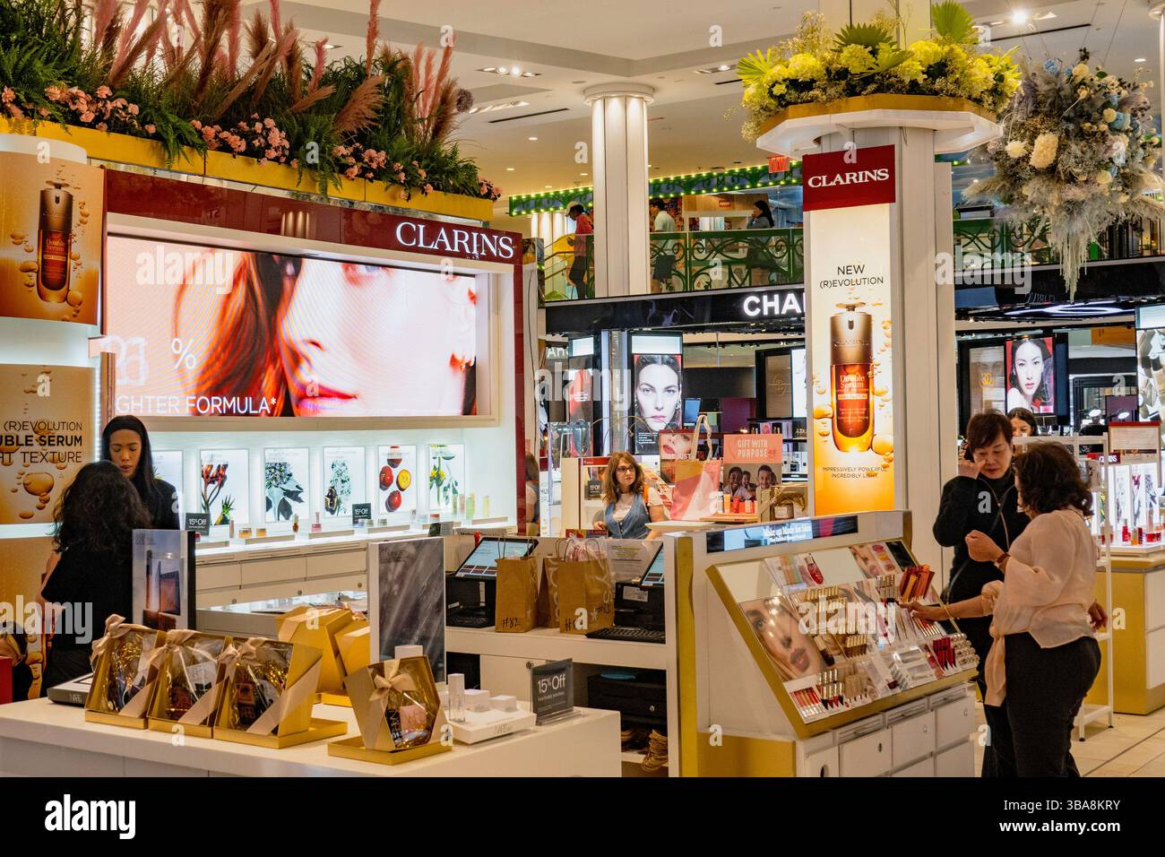 Macy's Annual Flower Show with "Floral Dreams Unfold..." Theme, Herald Square, New York City , USA  2025 Stock Photo
