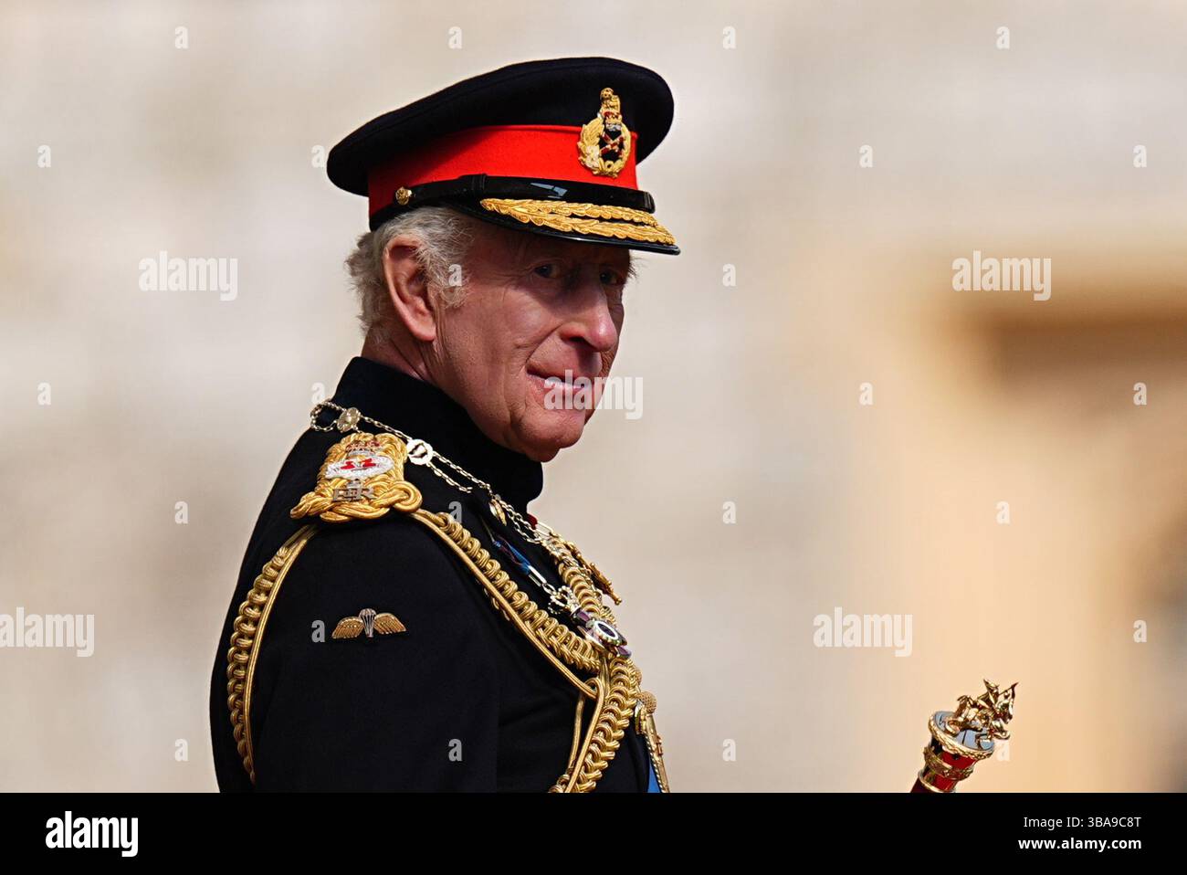 King Charles III, Colonel in Chief, The Household Cavalry attending the ...
