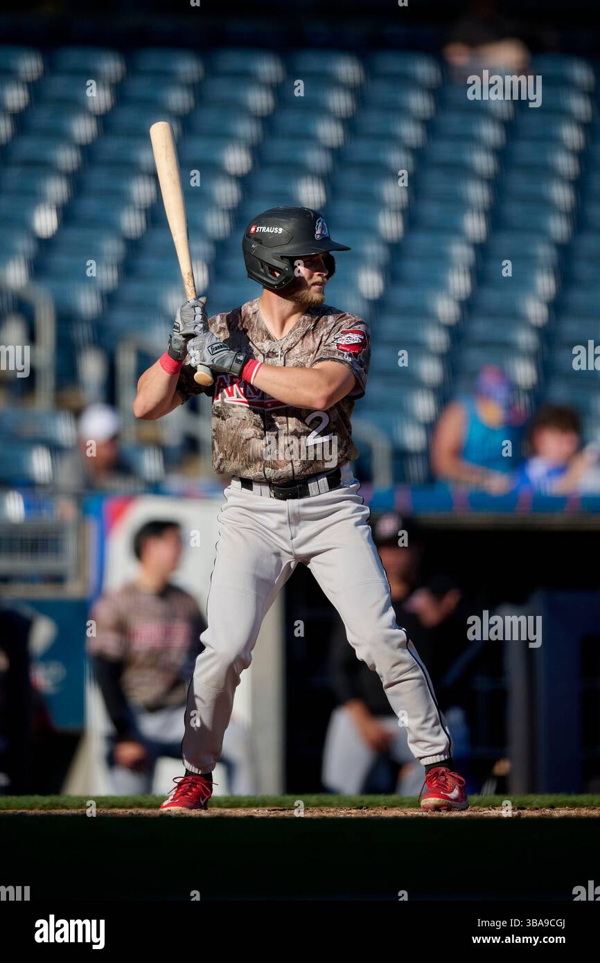 Arkansas Travelers Blake Rambusch (2) bats during an MiLB Texas League ...