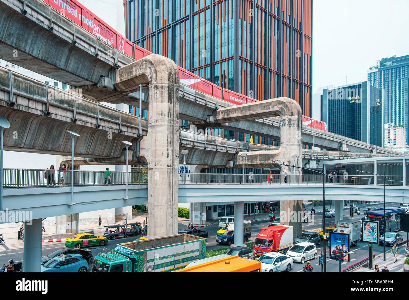 Photo inspiration: Bangkok Thailand March 19 2025 Elevated Train Tracks And Photo Inspiration