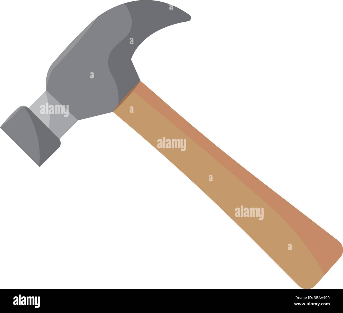 Claw hammer flat design. Vector illustration Stock Vector Image & Art ...
