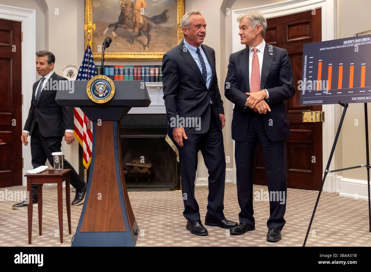 Health and Human Services Secretary Robert F. Kennedy Jr., left, and Dr ...
