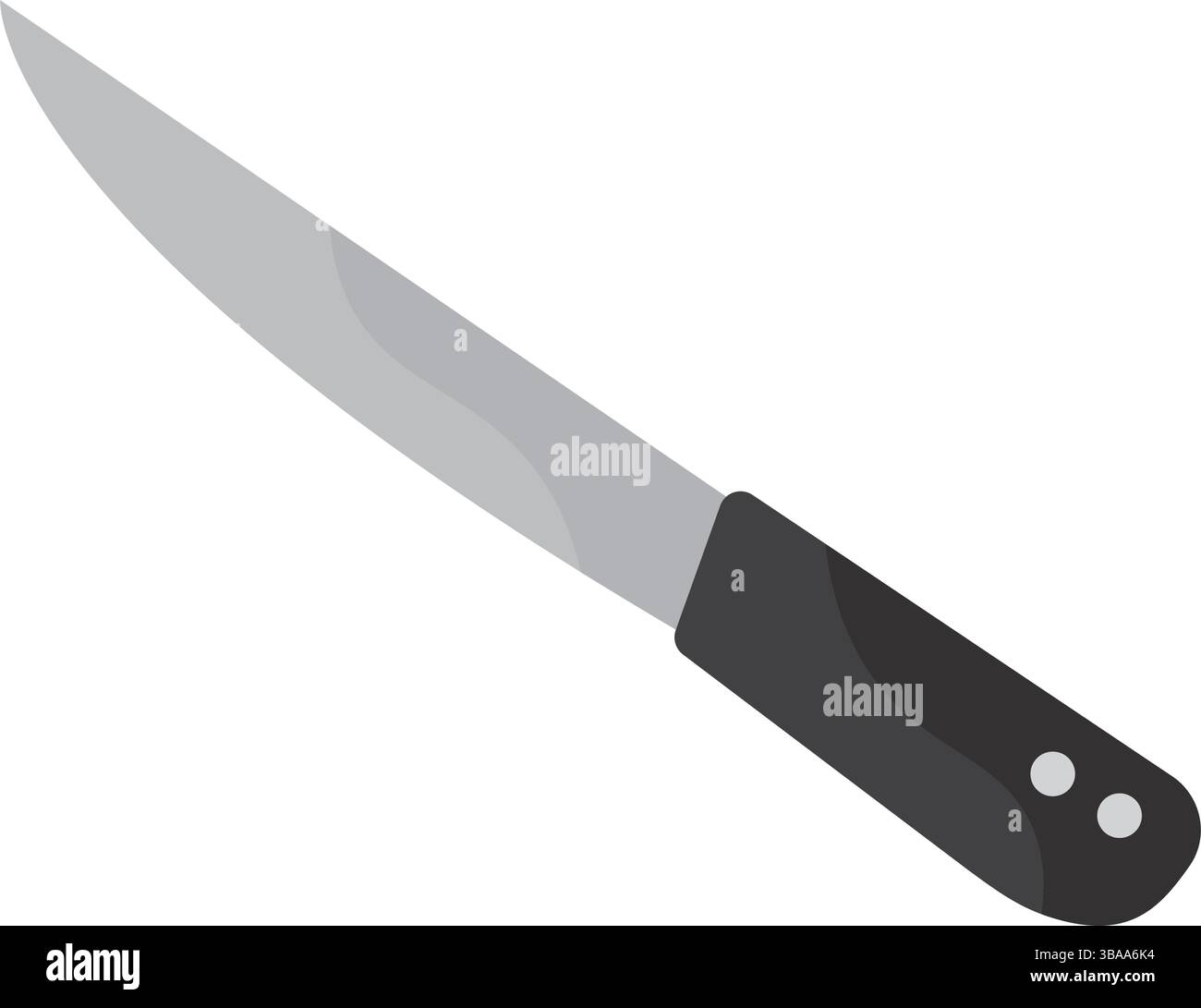 Sharp kitchen knife flat. Vector illustration Stock Vector Image & Art ...