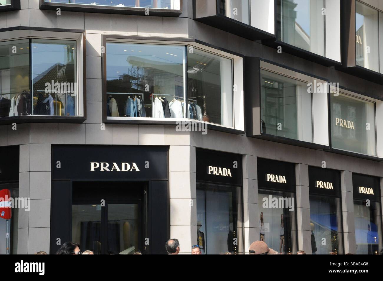 Copenhagen/ Denmark/12 may 2025/Prada store on stroeget danish ...