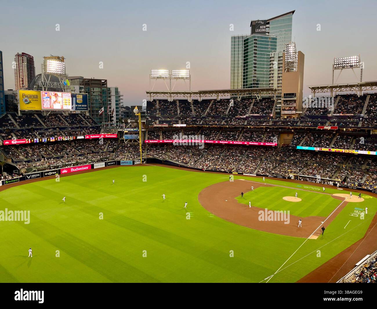 Petco Park baseball stadium, San Diego, California, USA - Smartphone Captured Stock Image