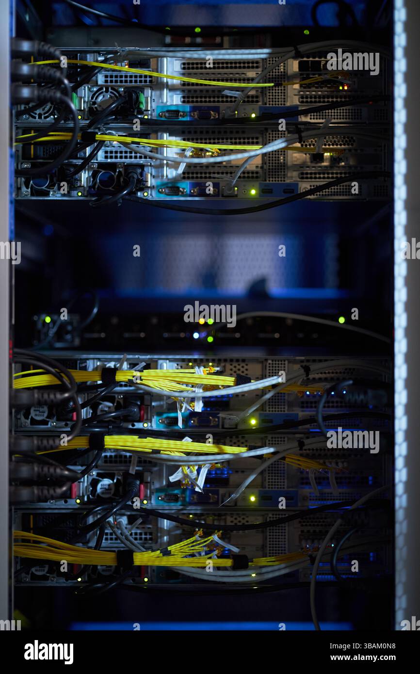 Network Server Racks Housing Computer Hardware Stock Photo - Alamy