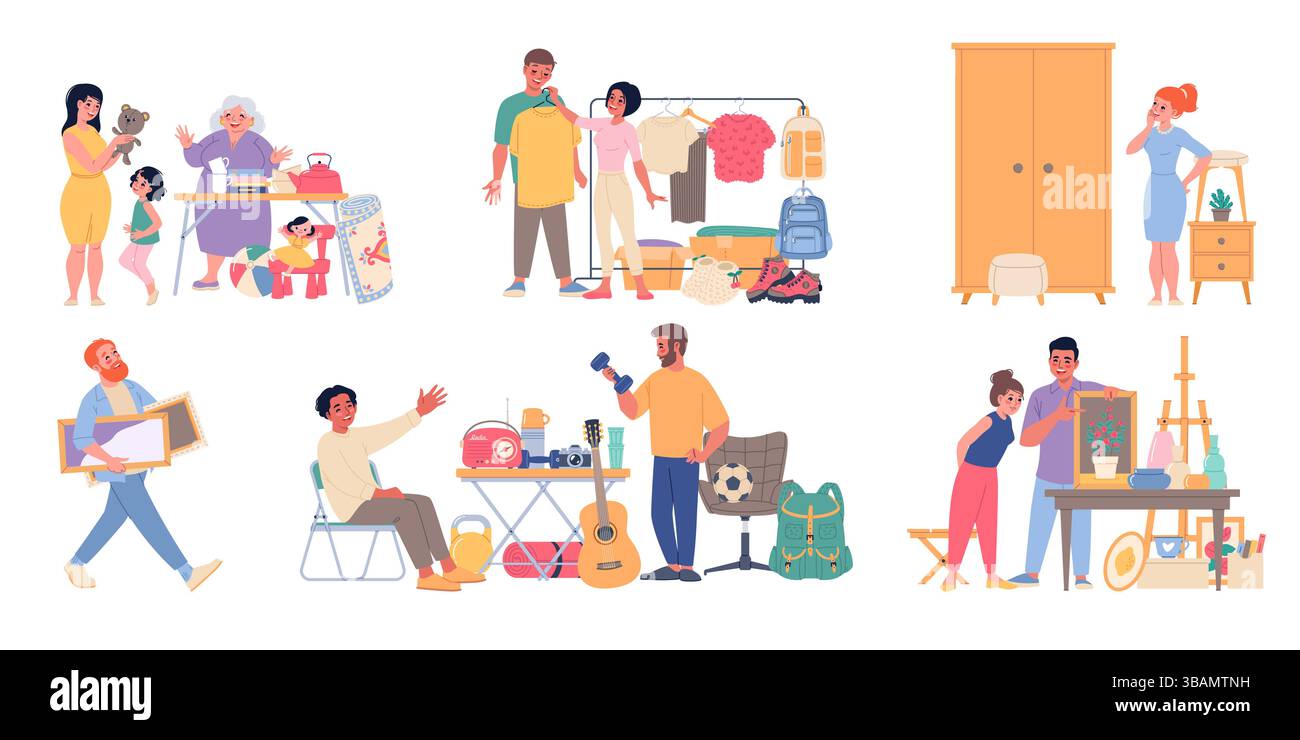 Second hand clothes on Stock Vector Images Alamy