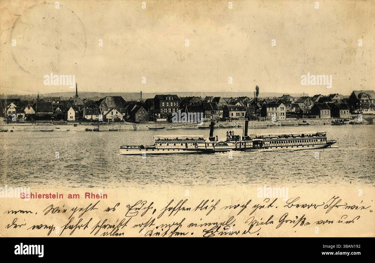 Jc Am Rhein Rhein postcard hi-res stock photography and images - Alamy