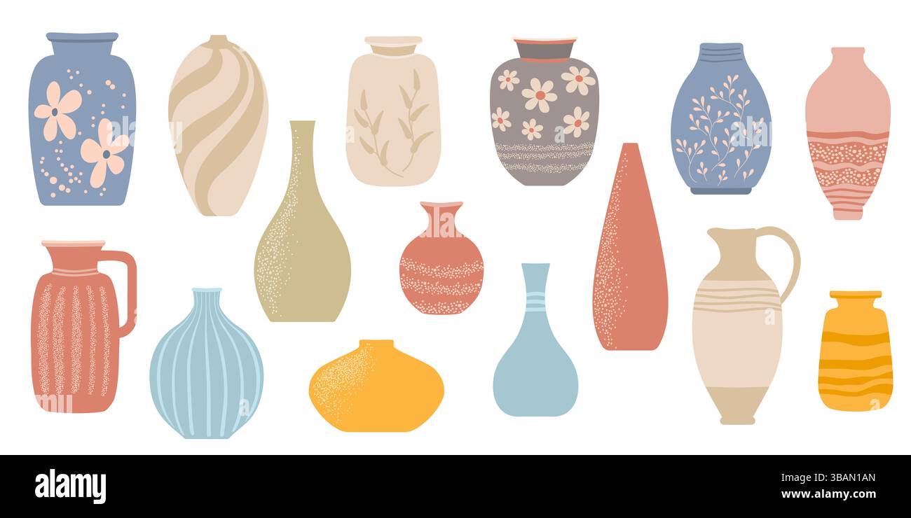 Ceramic vases, jugs, pots and vases, vase pottery for home decoration ...