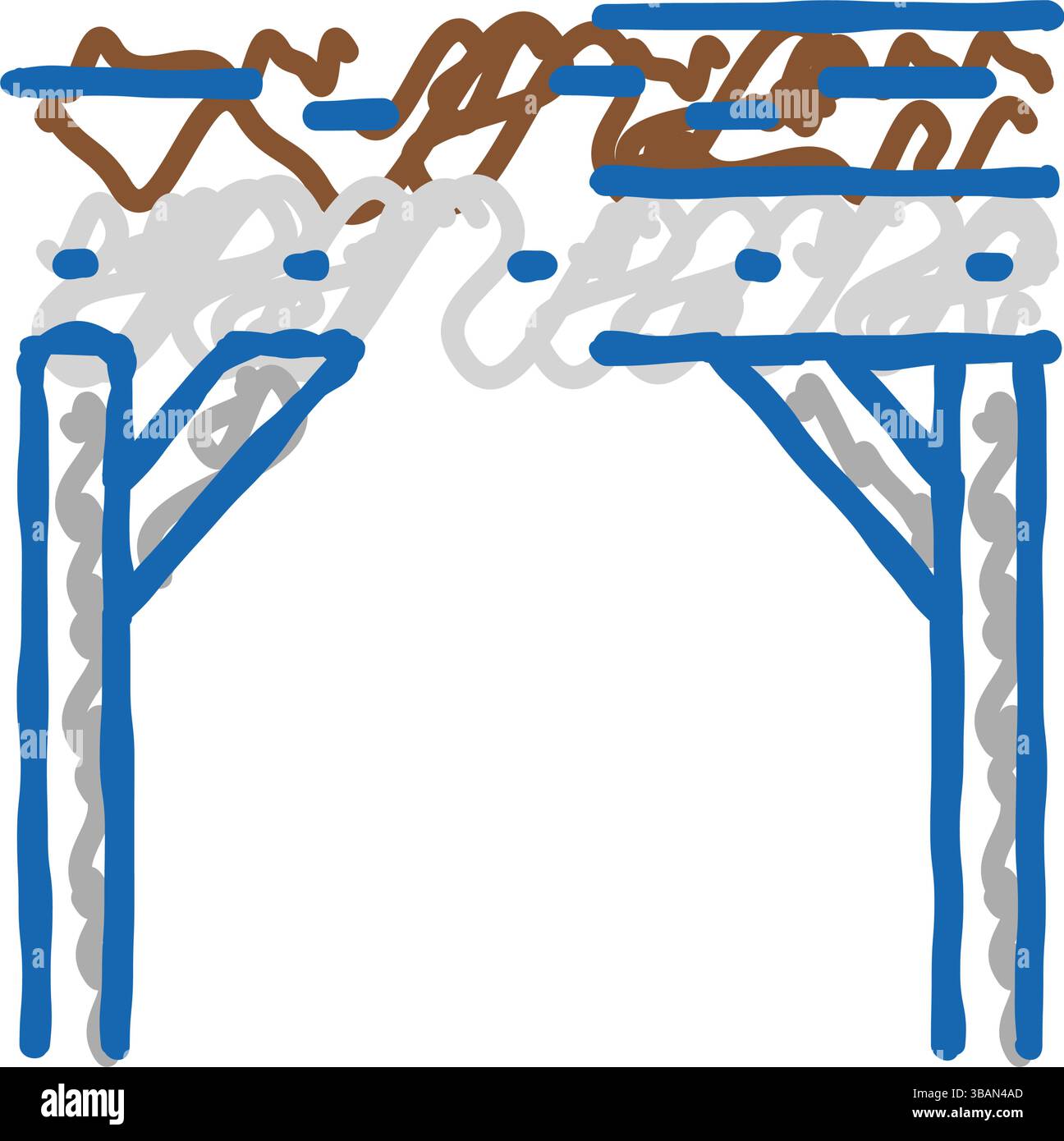 beams building house icon doodle illustration Stock Vector Image & Art ...
