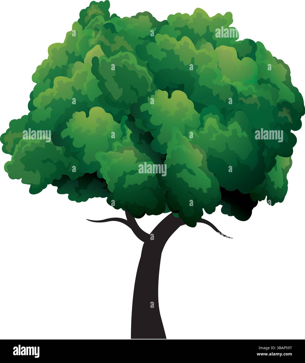 Green vector Tree Stock Vector Image & Art - Alamy