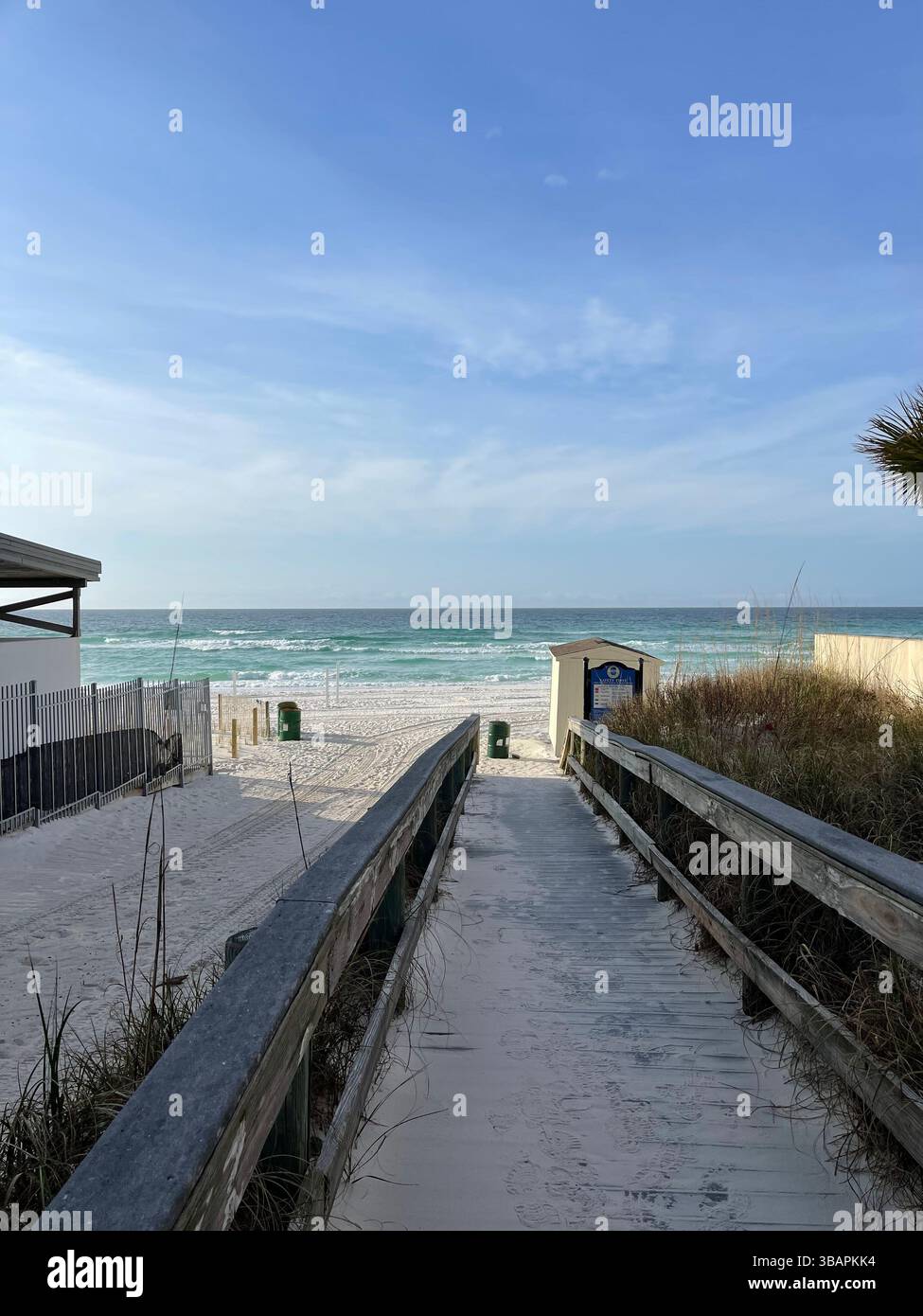 Walkway to open beach access - Smartphone Captured Stock Image