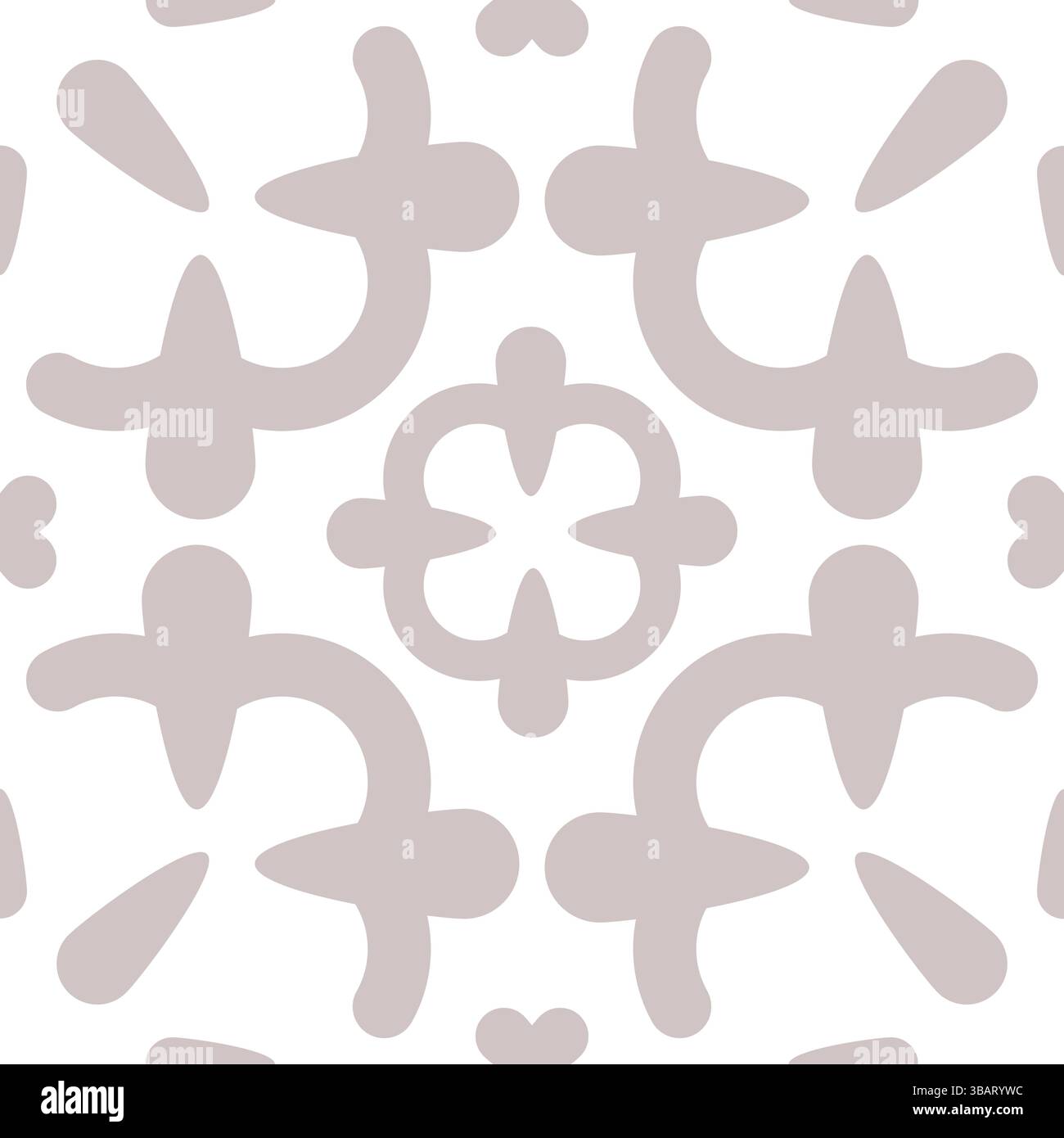 Small Floral Seamless Tile Pattern Vector Stock Vector