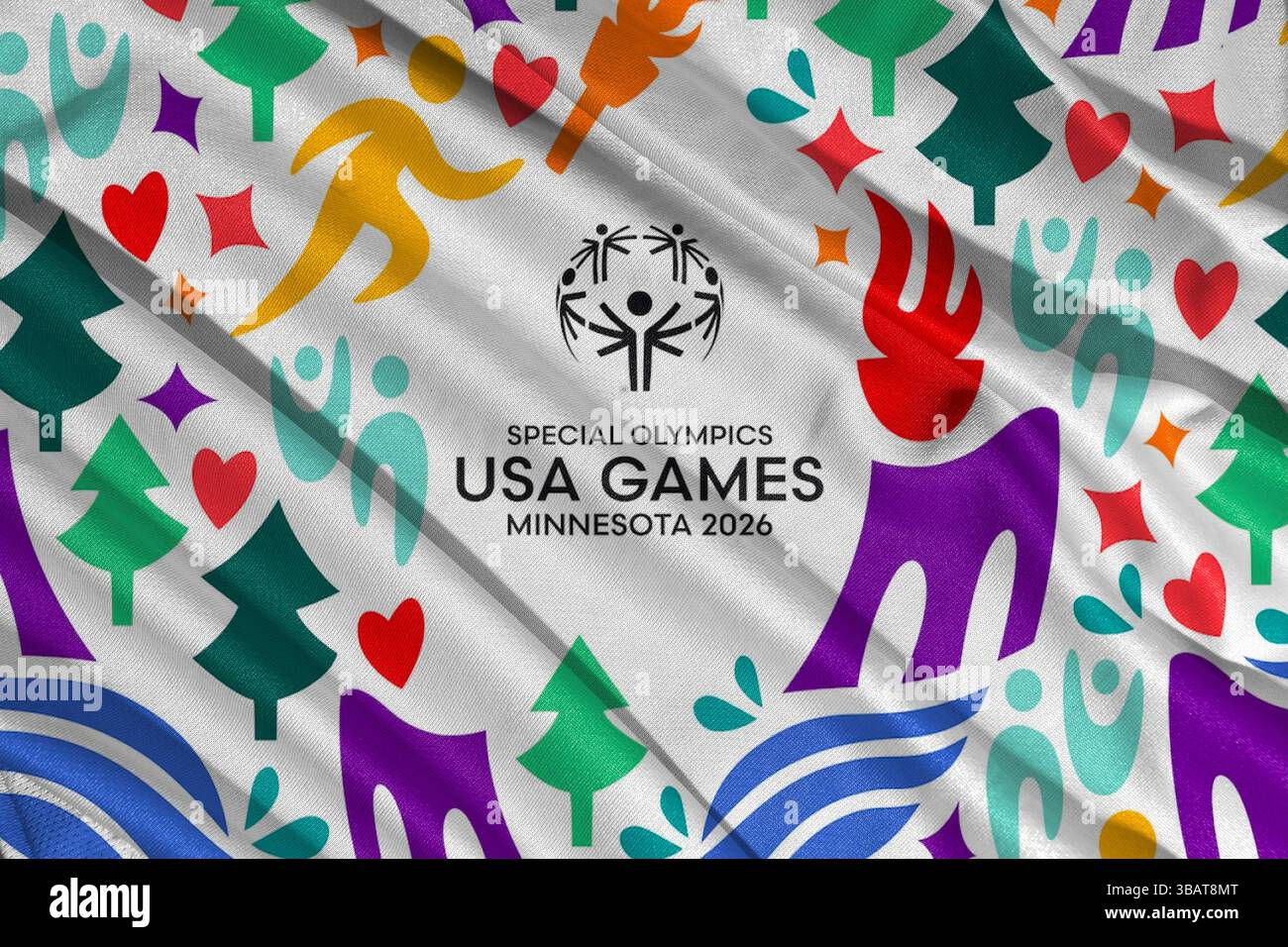 Pringsewu Lampung May 14 2025 Texture Of Fabric Logo Background Of Pringsewu Lampung May 14 2025 Texture Of Fabric Logo Background Of The Usa Games Minnesota 2026 Special Olympics 3d 3BAT8MT 