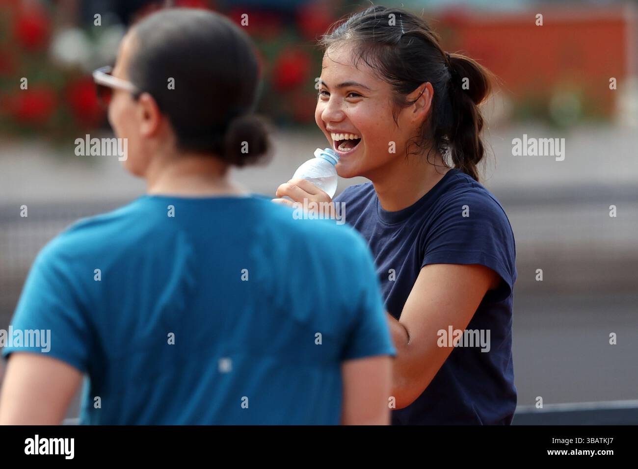 Raducanu Ranking Emma Raducanu ranking 49 seen in action during the training session for ...