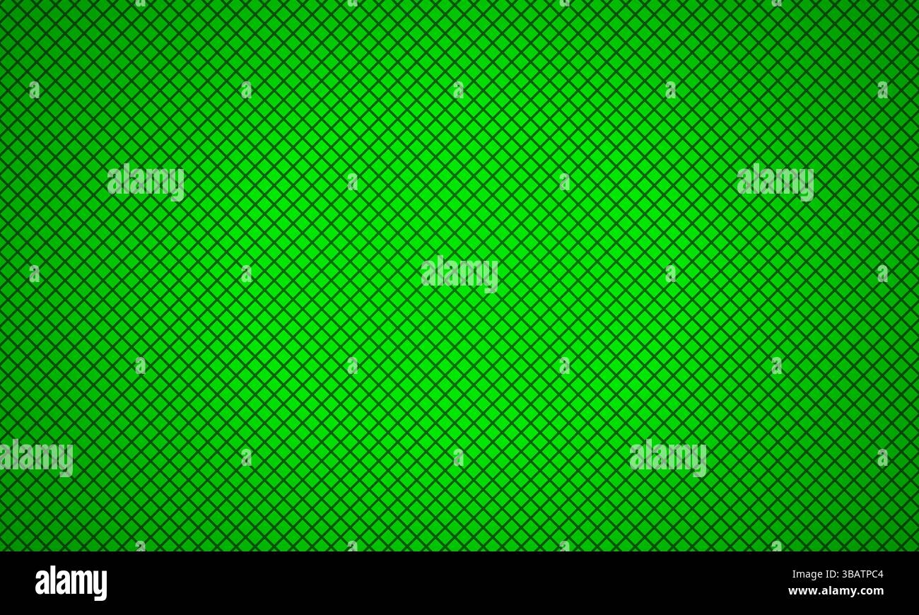 Vector abstract green diagonal square grid background Stock Vector