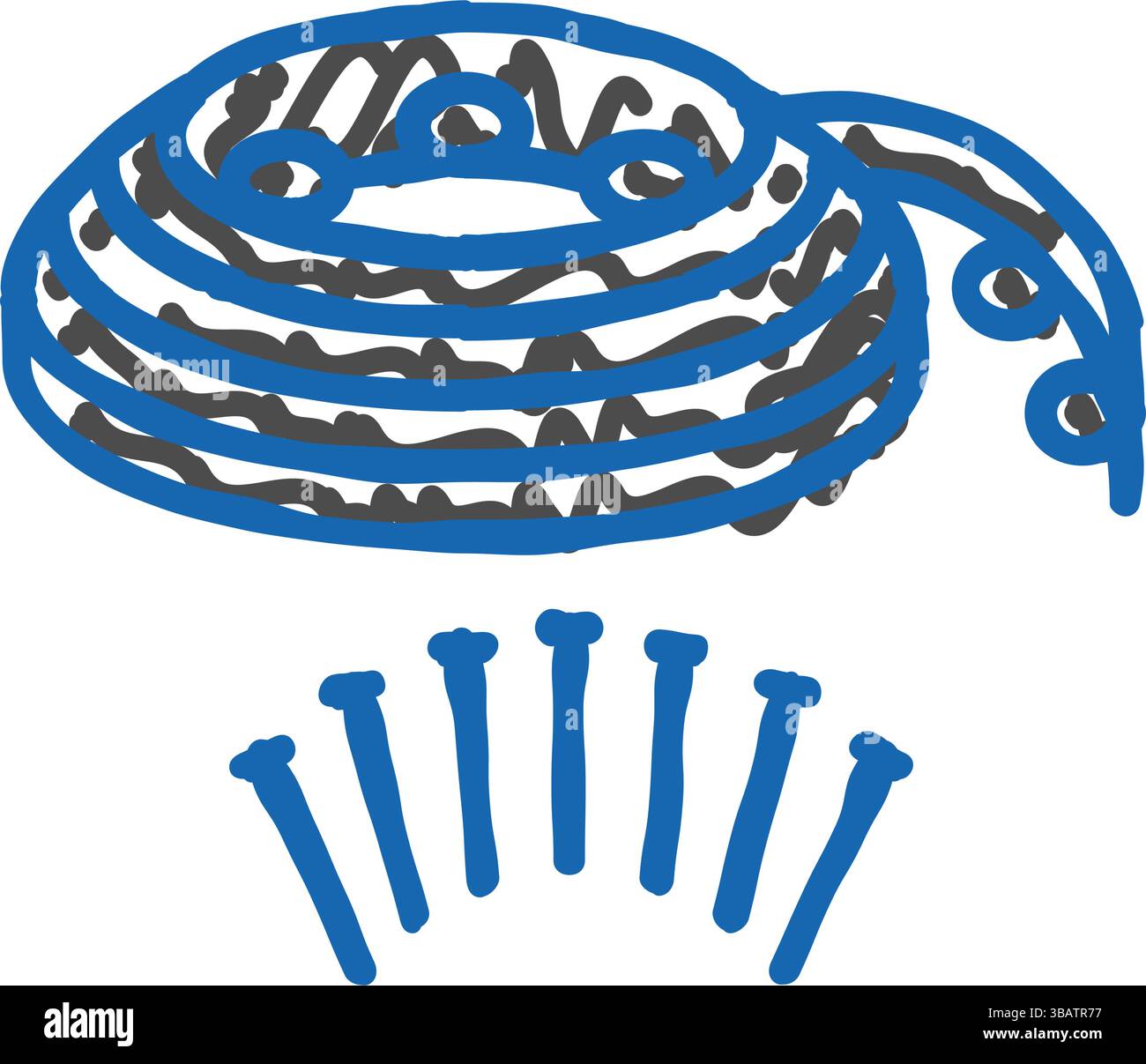 landscape edging garden tool icon doodle illustration Stock Vector ...